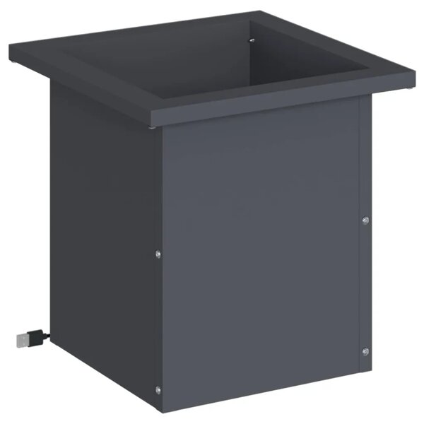 Vrtna posuda za sadnju s LED svjetlom Antracit 30 x 30 x 30 cm - Antracit 30 x 30 x 30 cm 1