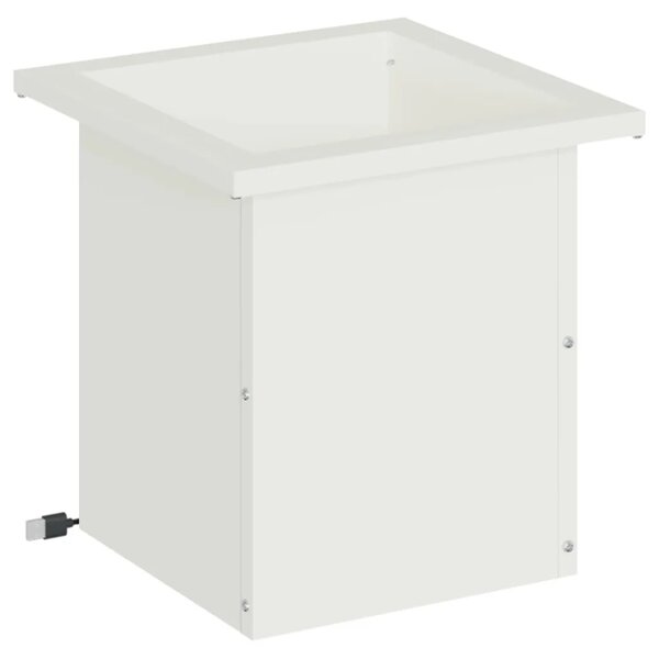 Vrtna posuda za sadnju s LED svjetlom Bijela 30 x 30 x 30 cm - Bijela 30 x 30 x 30 cm 1