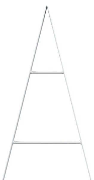 Metalna božićna jelka KUOPIO 180 cm Čelik Bijela - 180 cm Bijela