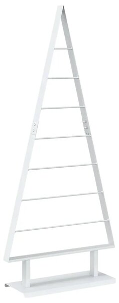 Metalna božićna jelka KUOPIO 125 cm Čelik Bijela - 125 cm Bijela