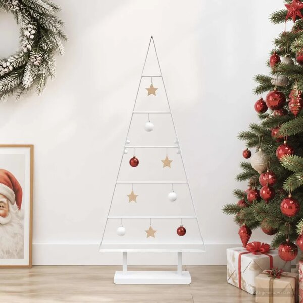 Metalna božićna jelka KUOPIO 90 cm Čelik Bijela - 90 cm Bijela