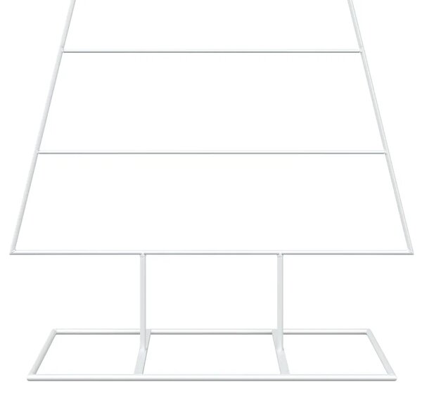 Metalna božićna jelka KUOPIO 125 cm Čelik s praškastim premazom - 125 cm Bijela bez LED svjetala