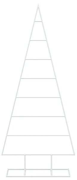 Metalna božićna jelka KUOPIO 125 cm Čelik s praškastim premazom - 125 cm Bijela bez LED svjetala