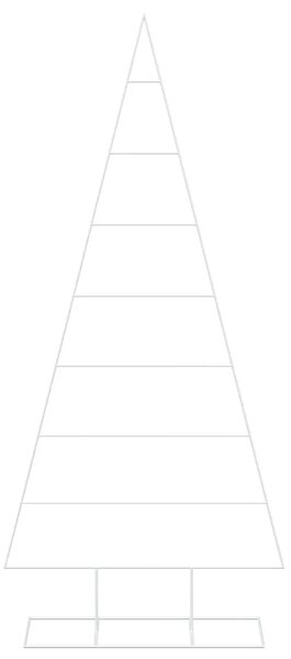 Metalna božićna jelka KUOPIO 210 cm Čelik s praškastim premazom - 210 cm Bijela bez LED svjetala