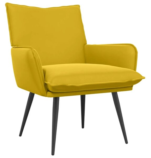 Fotelja Žuta Baršun - Žuta