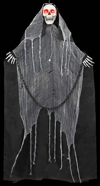 Halloween viseća Grim Reaper figura SPOOKA Crna 112 x 164 cm - bez pokreta