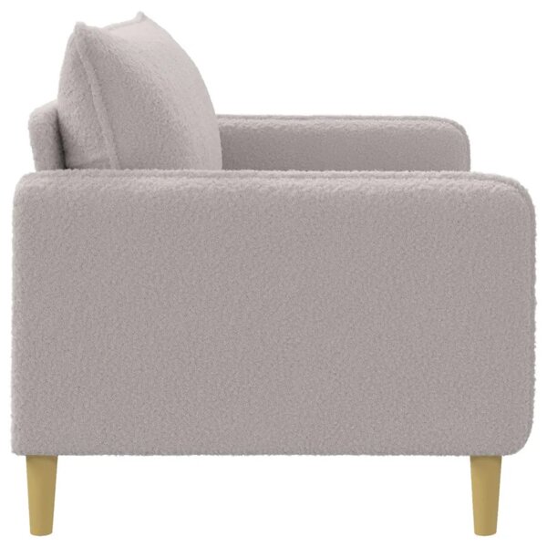 XXL fotelja Svjetlosiva Bouclé - Svjetlosiva 110 cm