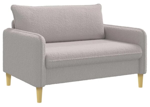 XXL fotelja Svjetlosiva Bouclé - Svjetlosiva 110 cm
