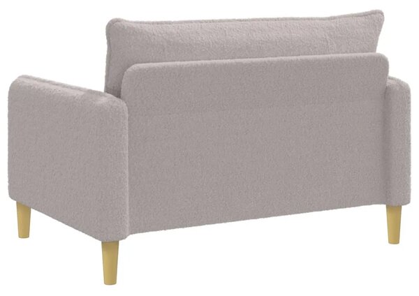 XXL fotelja Svjetlosiva Bouclé - Svjetlosiva 110 cm