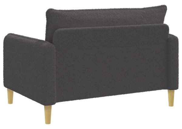 XXL fotelja Tamnosiva Bouclé - Tamnosiva 110 cm
