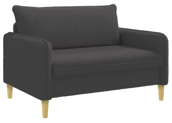 XXL fotelja Tamnosiva Bouclé - Tamnosiva 110 cm