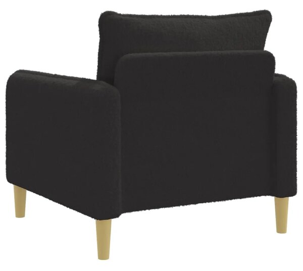 XL fotelja Crna Bouclé - Crna 70 cm
