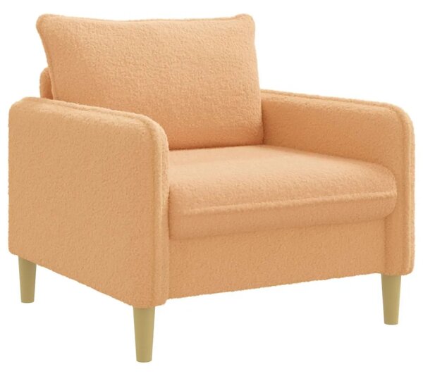 XL fotelja Bež Bouclé - Bež 70 cm