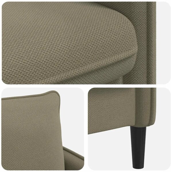 XL fotelja Kaki Baršun - Kaki 70 cm