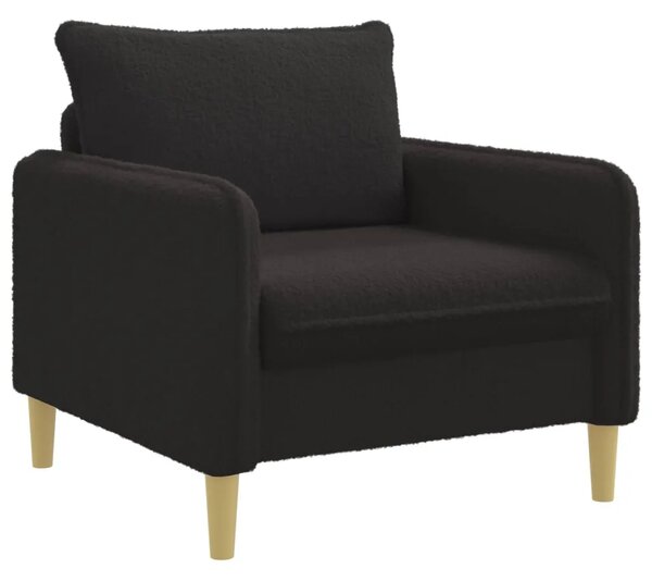 XL fotelja Crna Bouclé - Crna 70 cm