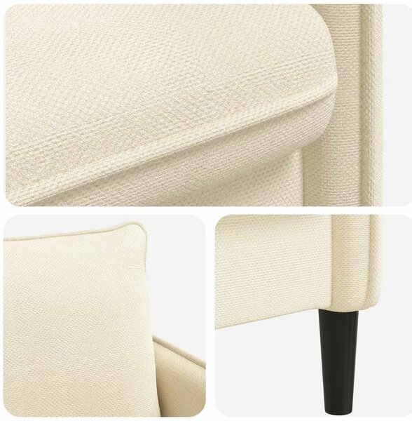 XL fotelja Krem Baršun - Krem 70 cm