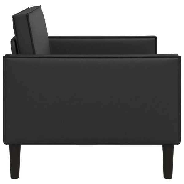 XL fotelja Crna Umjetna koža - Crna 85 cm