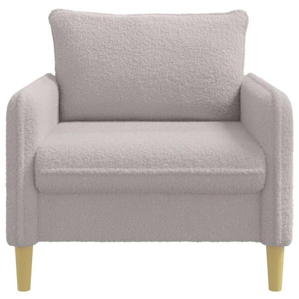 XL fotelja Svjetlosiva Bouclé - Svjetlosiva 70 cm