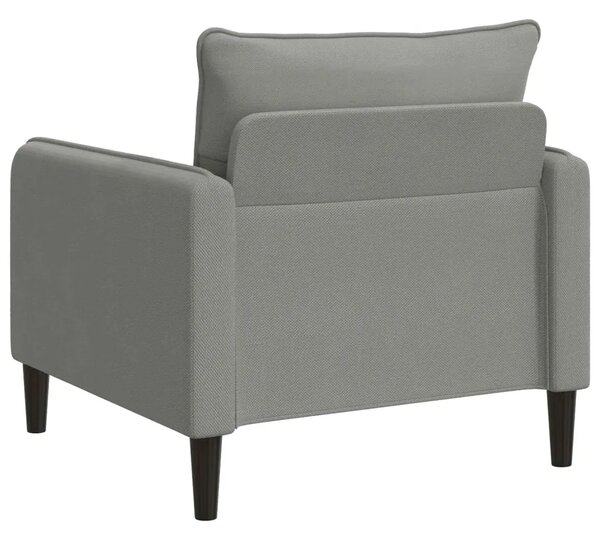 XL fotelja Tamnosiva Baršun - Tamnosiva 70 cm