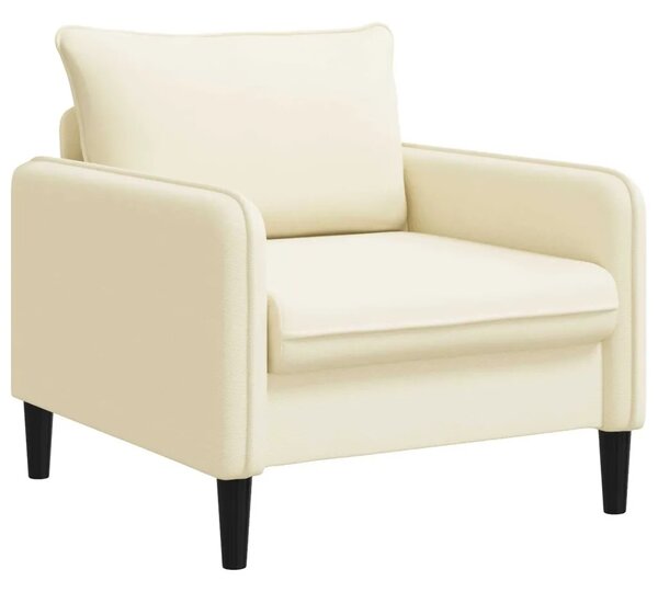 XL fotelja Krem Baršun - Krem 70 cm