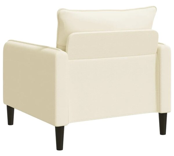 XL fotelja Krem Baršun - Krem 70 cm