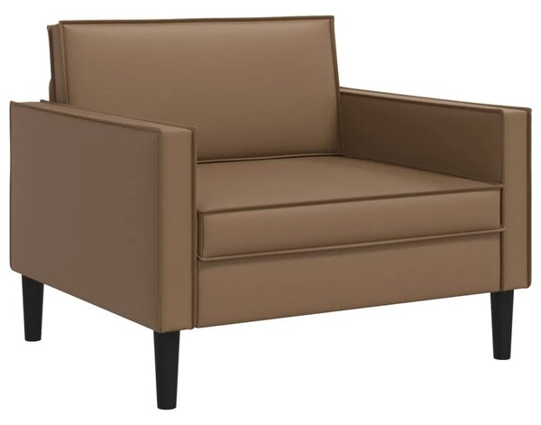 XL fotelja Boja cappuccina Umjetna koža - Boja cappuccina 85 cm