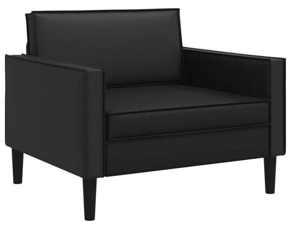 XL fotelja Crna Umjetna koža - Crna 85 cm