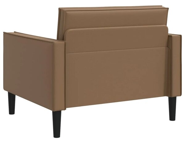 XL fotelja Boja cappuccina Umjetna koža - Boja cappuccina 85 cm