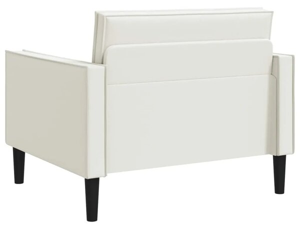 XL fotelja Bijela Umjetna koža - Bijela 85 cm