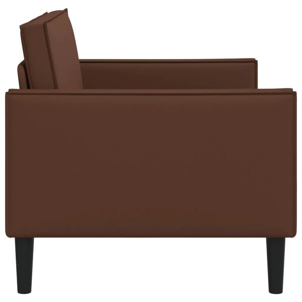 XL naslonjač Smeđa Umjetna koža - Smeđa 85 cm