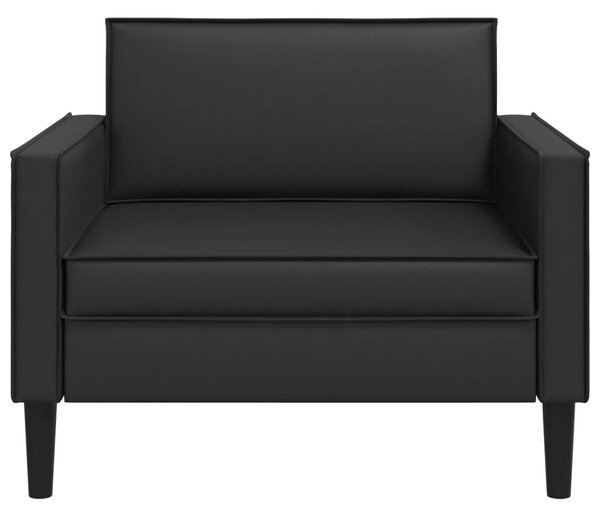 XL fotelja Crna Umjetna koža - Crna 85 cm