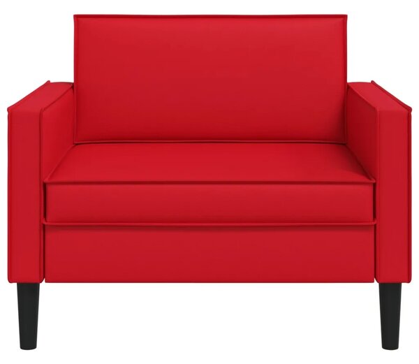 XL fotelja Crvena Umjetna koža - Crvena 85 cm