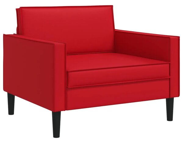 XL fotelja Crvena Umjetna koža - Crvena 85 cm