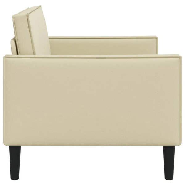 XL naslonjač Krem Umjetna koža - Krem 85 cm