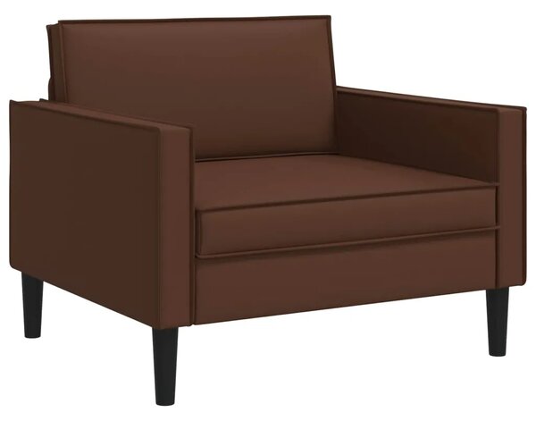 XL naslonjač Smeđa Umjetna koža - Smeđa 85 cm