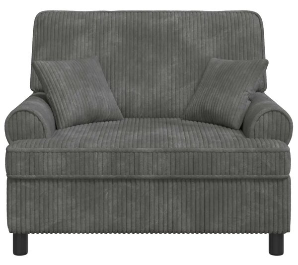 XXL fotelja s jastucima Svjetlosiva Tkanina od 1 5 linija - Svjetlosiva 85 cm