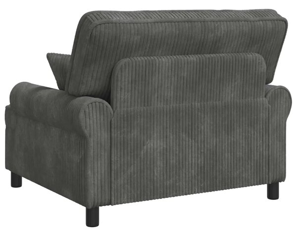 XXL fotelja s jastucima Svjetlosiva Tkanina od 1 5 linija - Svjetlosiva 85 cm