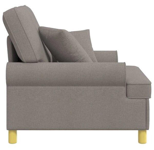 XL fotelja s jastucima Sivosmeđa Tkanina - Sivosmeđa 60 cm