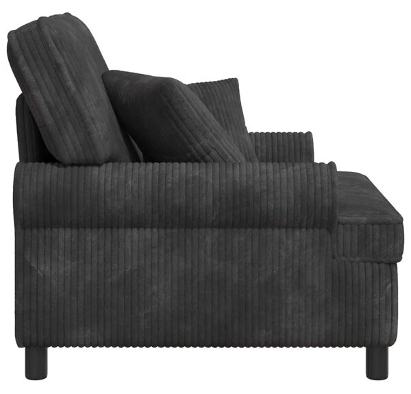 XL fotelja s jastucima Tamnosiva Tkanina od 1 5 linija - Tamnosiva 60 cm