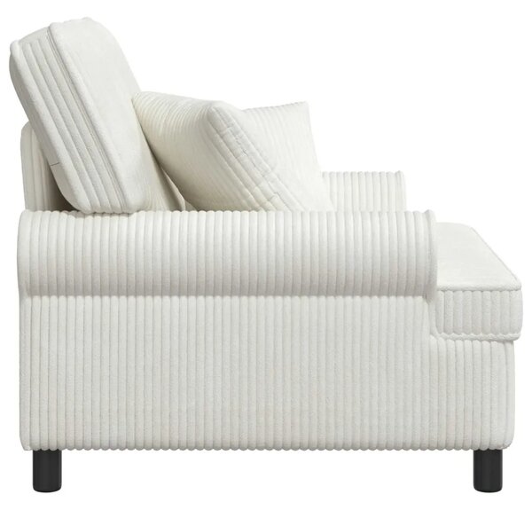 XL fotelja s jastucima Krem Tkanina od 1 5 linija - Krem 60 cm
