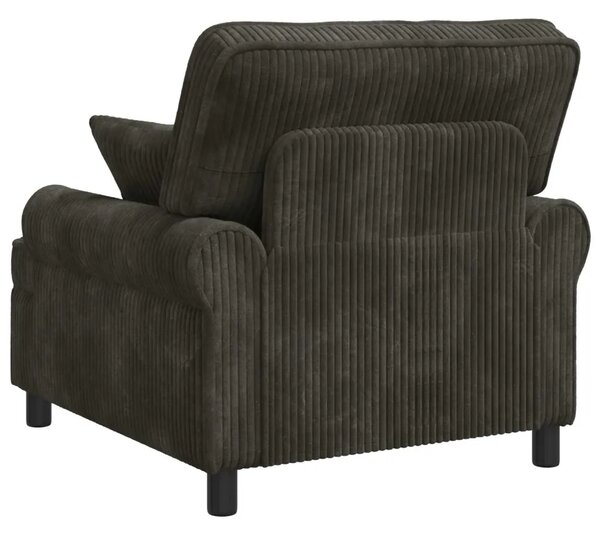 XL fotelja s jastucima Antracit Tkanina od 1 5 linija - Antracit 60 cm