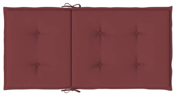 Jastuci za stolice 6 kom prošarano boja vina 100x50x4cm tkanina - Prošarana crvena boja vina 100 x 50 x 4 cm 6