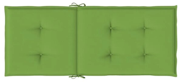Jastuci za stolice 4 kom prošarano zeleni 120x50x4 cm tkanina - Prošarana zelena 120 x 50 x 4 cm 4