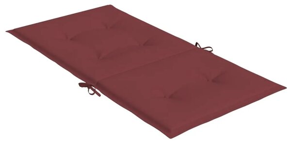 Jastuci za stolice 6 kom prošarano boja vina 100x50x4cm tkanina - Prošarana crvena boja vina 100 x 50 x 4 cm 6