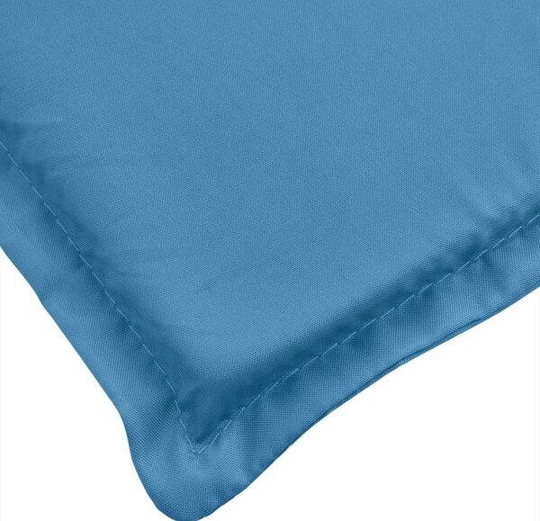 Jastuci za stolice 4 kom prošarano plavi 120x50x4 cm od tkanine - Prošarana plava 120 x 50 x 4 cm 4