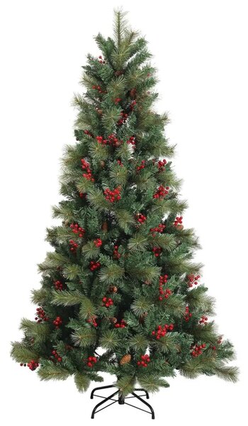 Umjetno božićno drvce s nogom 150 cm 150 LED lampica - 150 cm s LED svjetlima