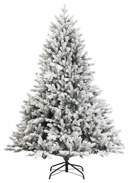 Umjetno božićno drvce s nogom 120 cm 150 LED lampica - Bijela 120 cm s LED svjetlima