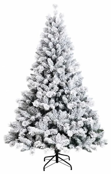 Umjetno božićno drvce s nogom 120 cm 150 LED lampica - Bijela 120 cm s LED svjetlima