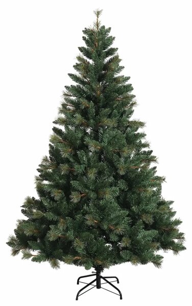 Umjetno božićno drvce s nogom 120 cm 150 LED lampica - Zelena 120 cm s LED svjetlima
