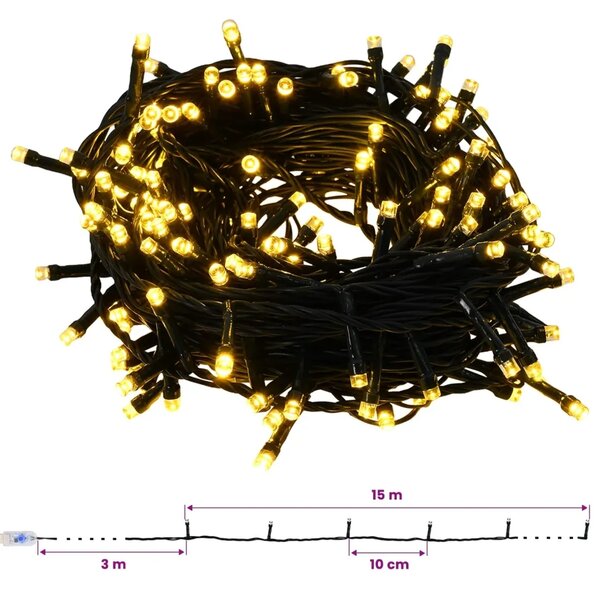 Obrnuto umjetno božićno drvce s granama 150 cm 150 LED lampica - 150 cm s LED žaruljama i bijelim kuglicama